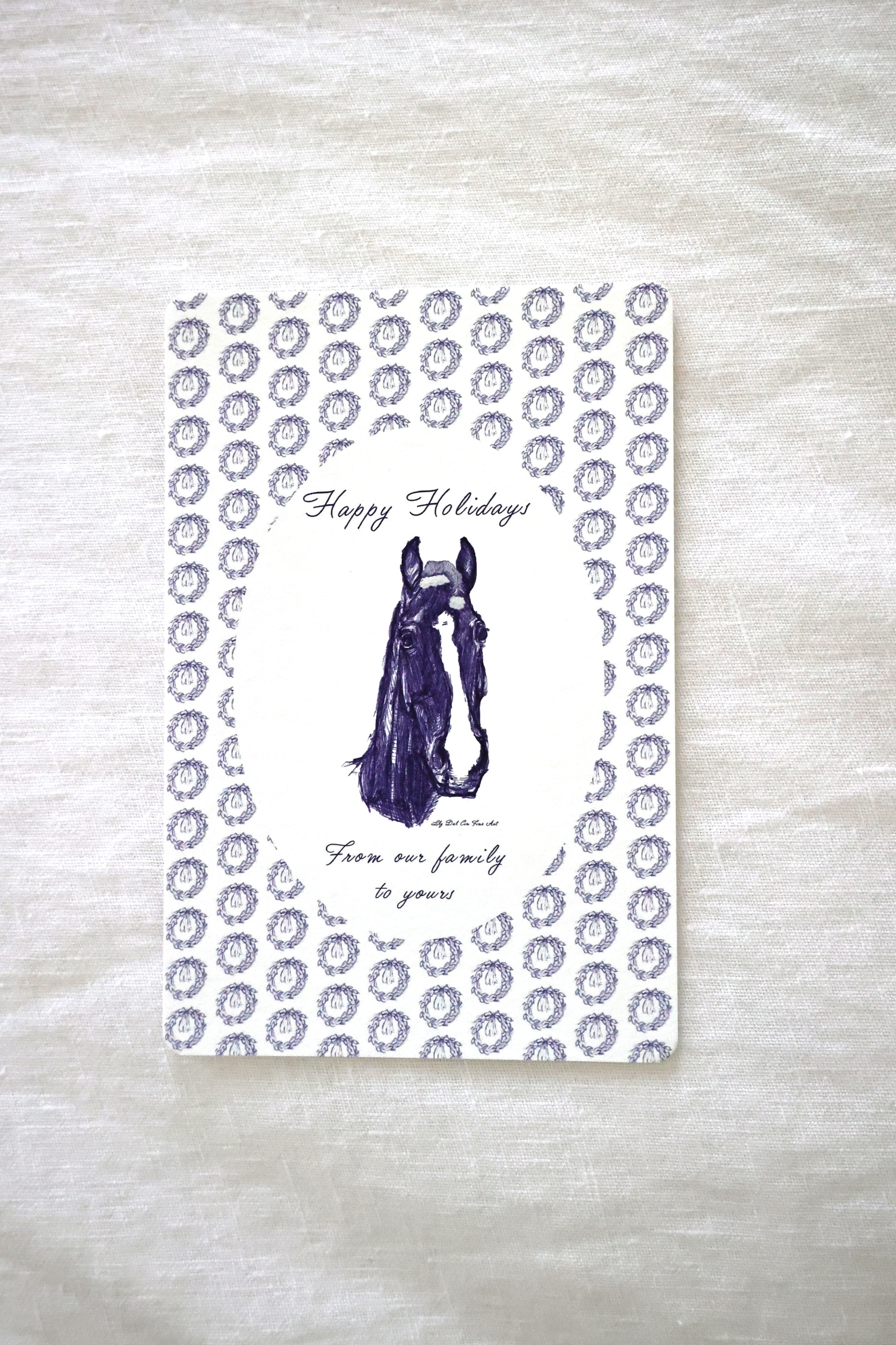 Horse Holiday Card