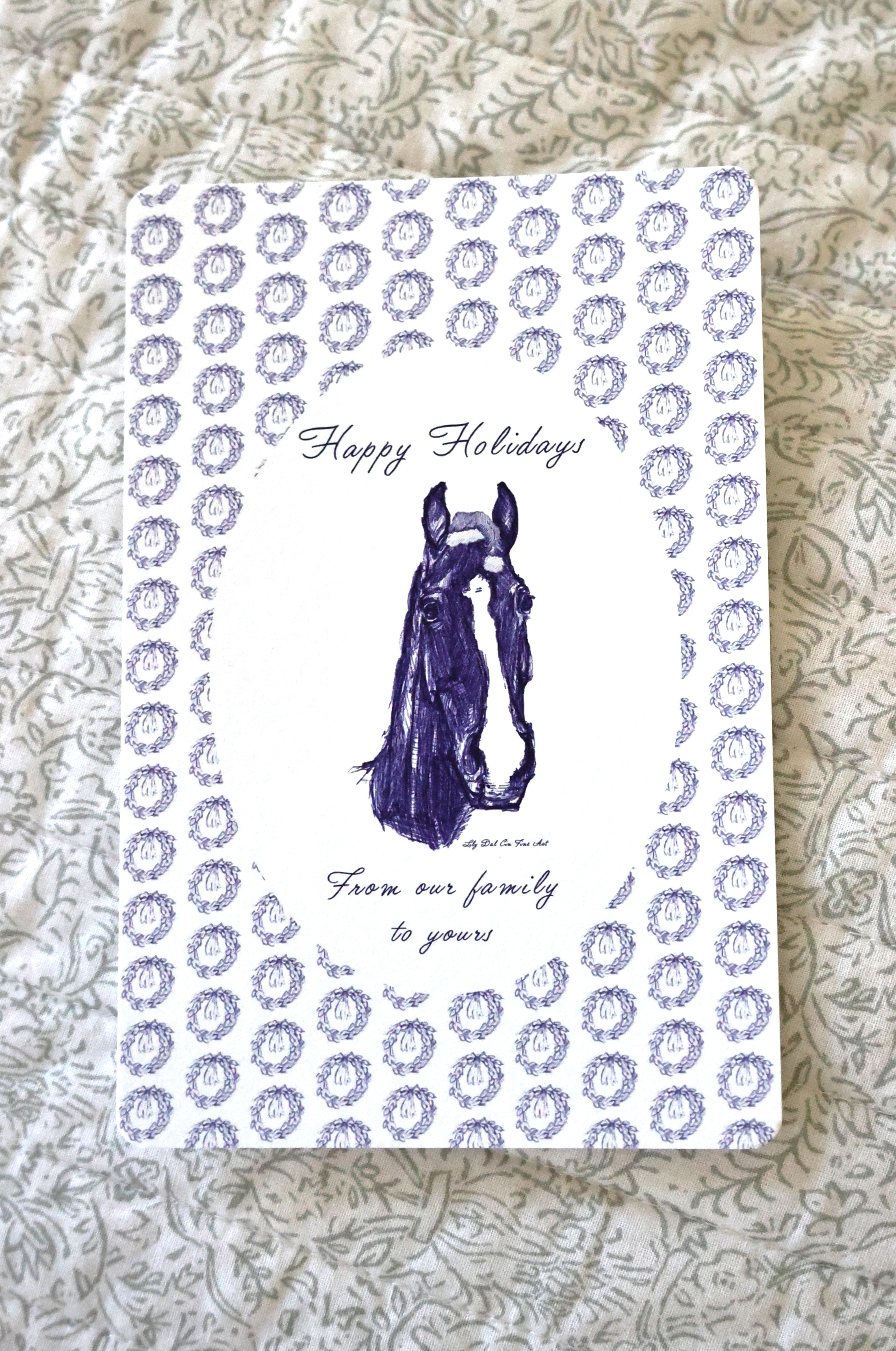 Horse Holiday Card