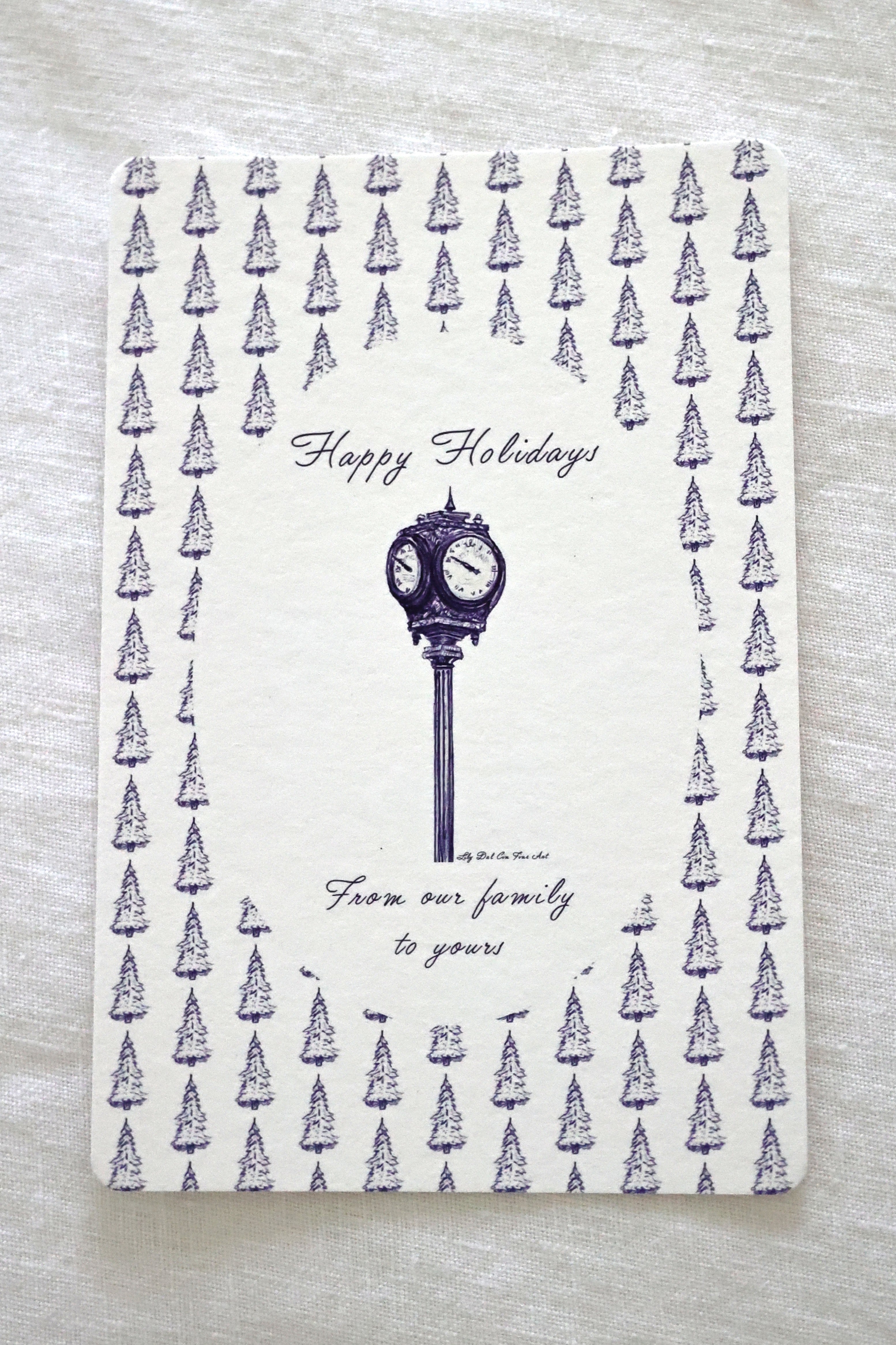 Clocktower Holiday Card