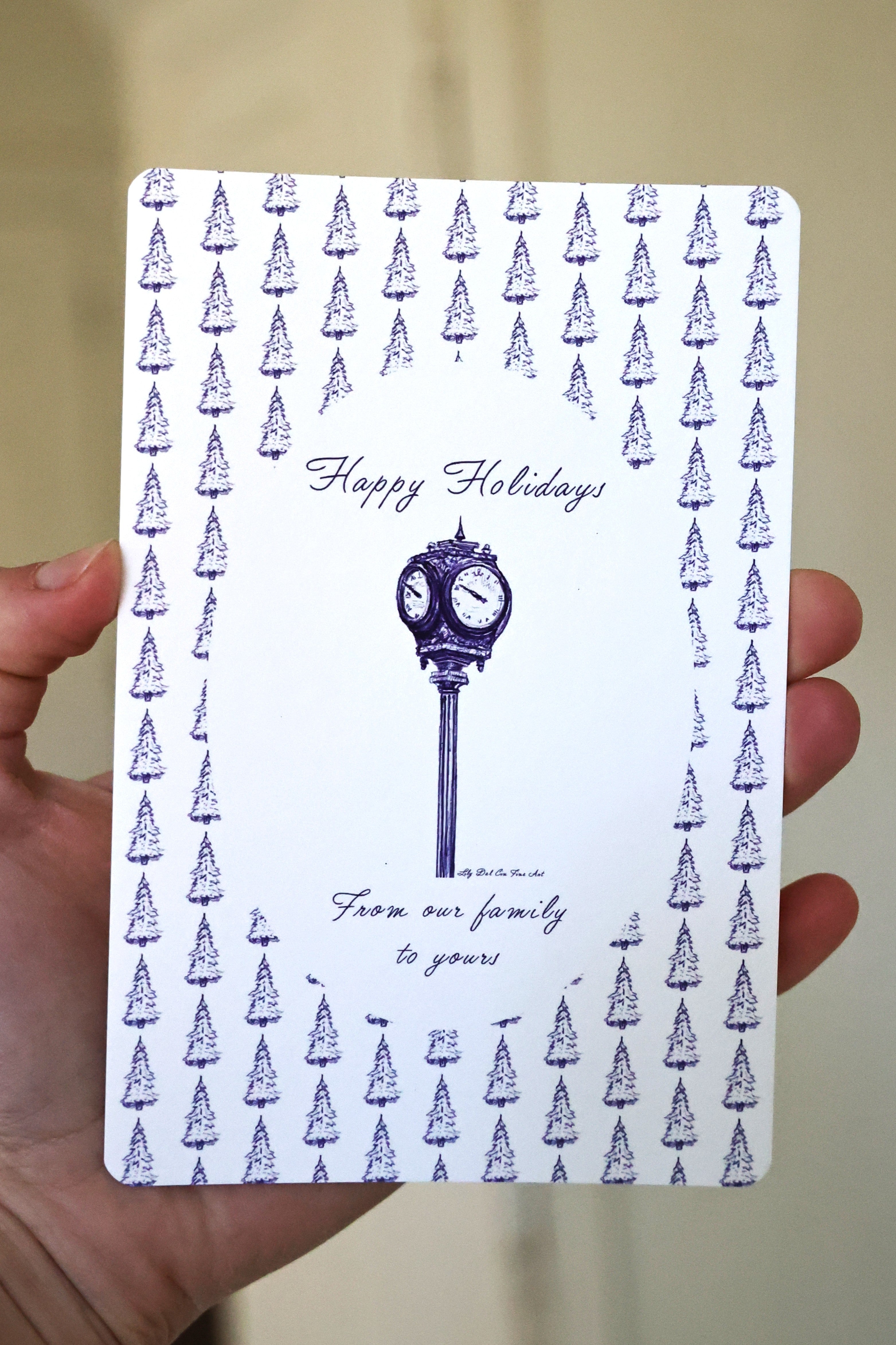 Clocktower Holiday Card
