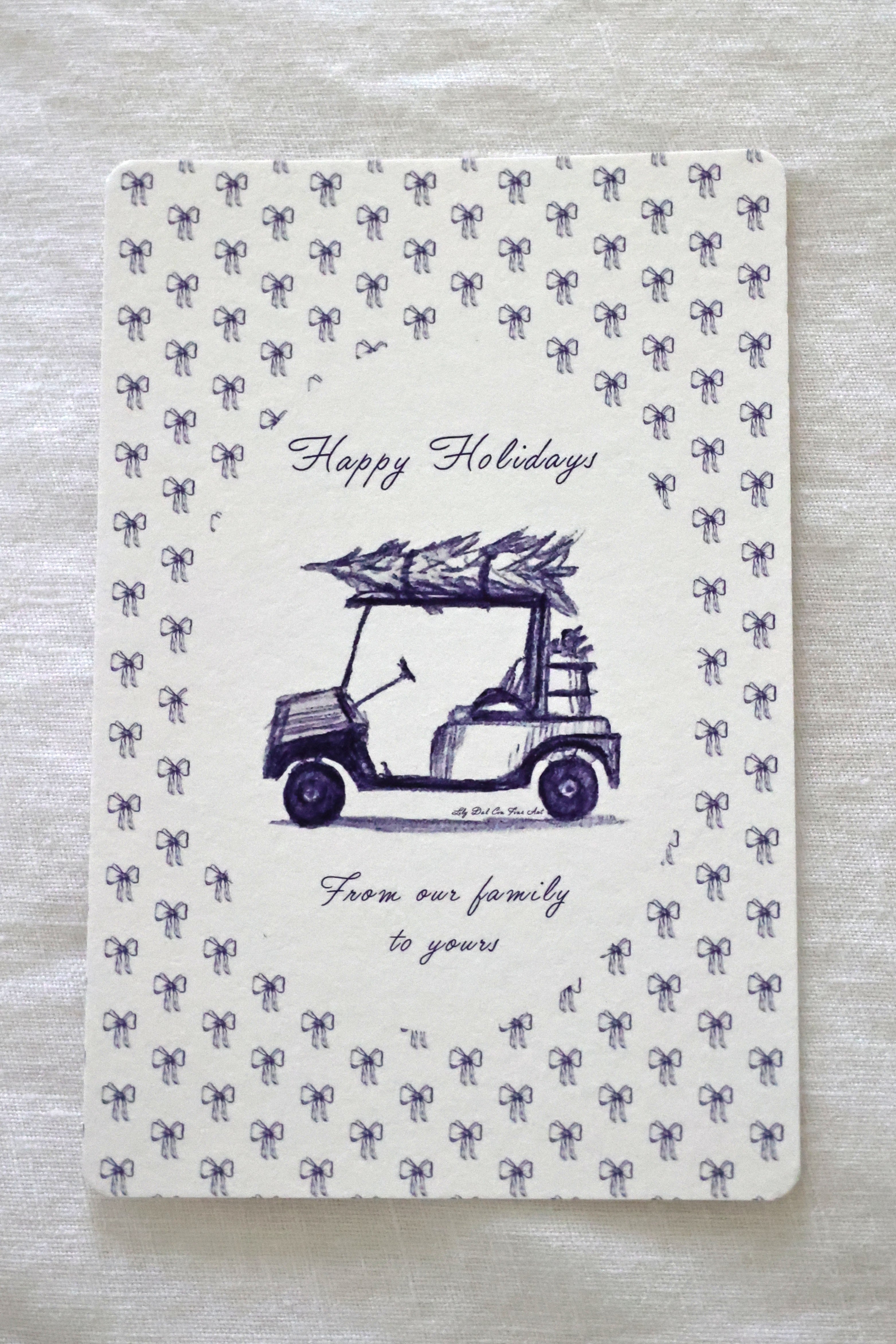 Golf Cart Holiday Card