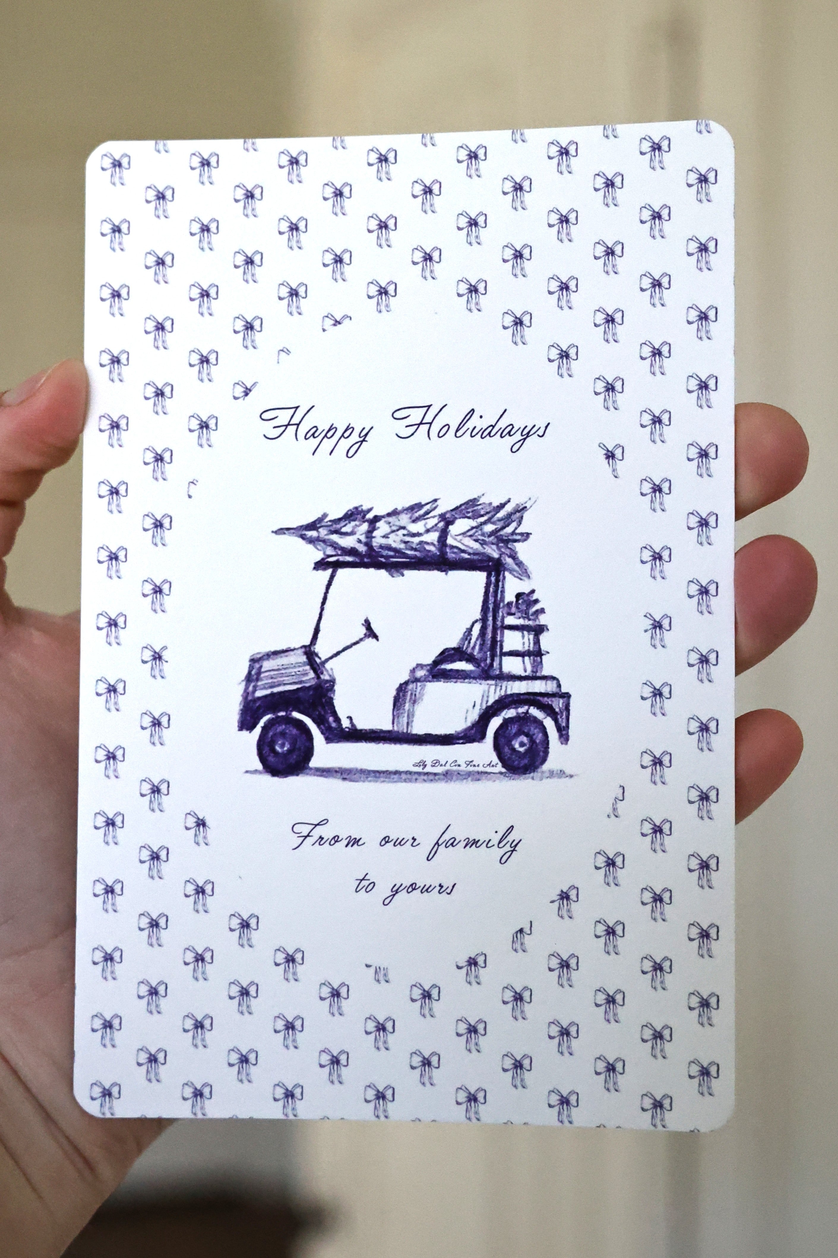 Golf Cart Holiday Card