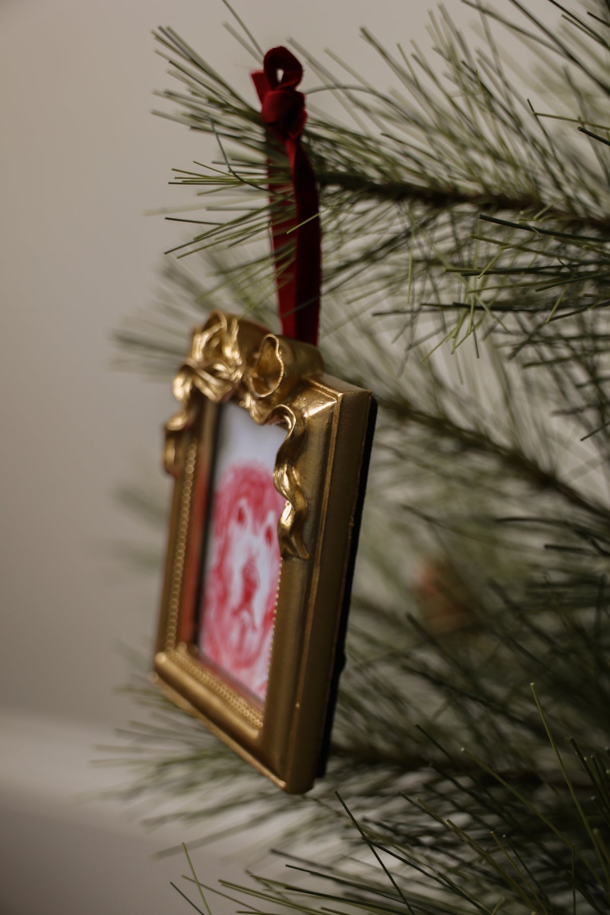 Custom Pet Portrait Holiday Ornament