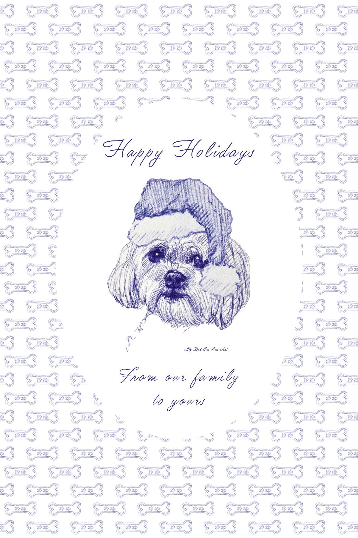 Shitzu Holiday Card